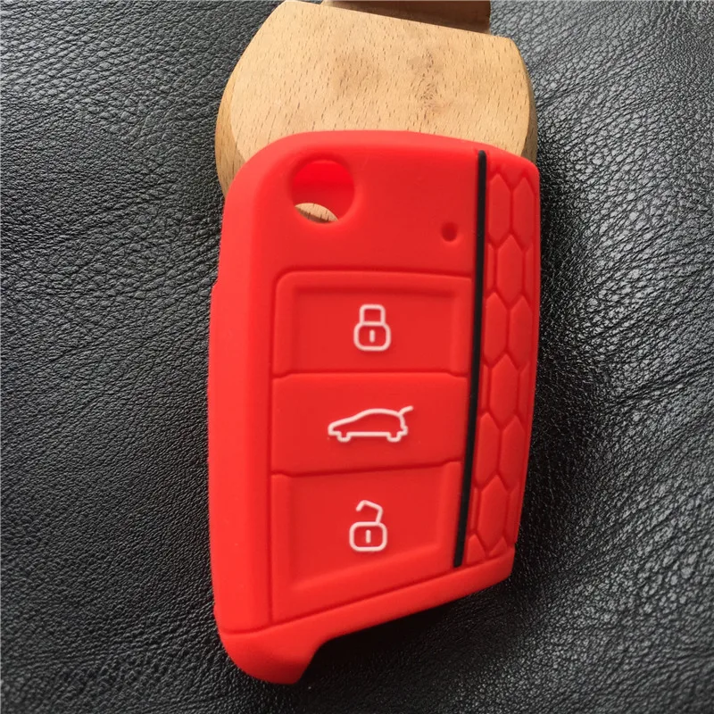 Силиконовый защитный чехол-брелок для авто чехол VW polo golf 7 MK7 Skoda Octavia combi A7 SEAT Leon Ibiza