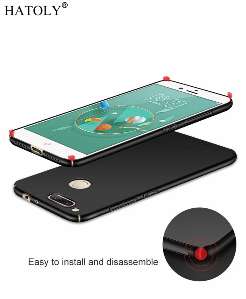Для ZTE Nubia Z17 ультратонкий гладкий Чехол Жесткий ПК Защитный чехол для Z17s Mini S