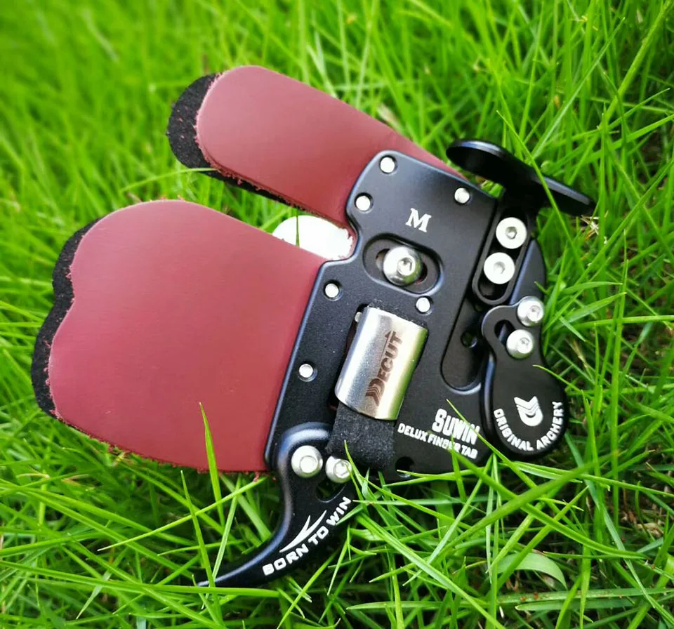 

Защитная накладка на палец Decut Suwin Delux, оригинальные аксессуары для стрельбы из лука на открытом воздухе, охоты, стрельбы для левой и правой р...