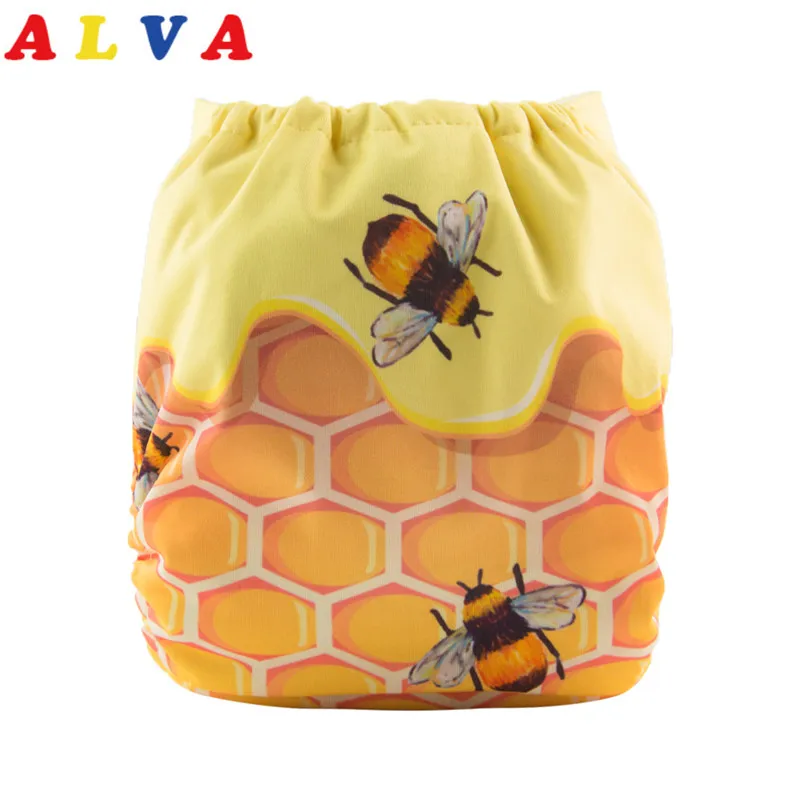 Новое поступление! Alvababy тканевые подгузники детские новые цифровые позиционные многоразовая полотняная пеленка подгузник С 1 шт. вставка из микрофибры