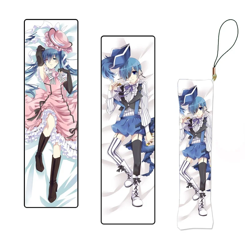 Черный Дворецкий японского аниме Ciel Phantomhive печати мини Dakimakura висит орнамент