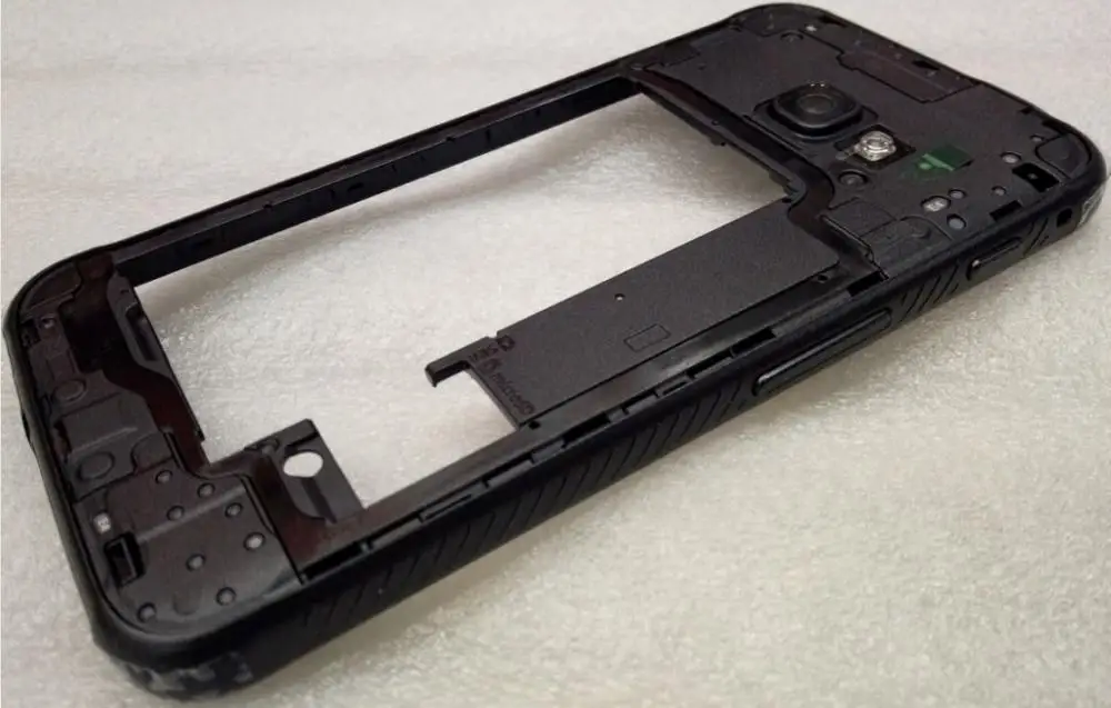 Frame only Для samsung Galaxy Xcover 4 G390 SM-G390F рамка с ЖК-корпусом средняя линза для объектива камеры стеклянная задняя крышка для батареи Боковая кнопка - Цвет: Frame only