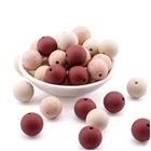 Детские цветные силиконовые круглые бусины, 50 шт., детский Прорезыватель 12 мм, аксессуары, силиконовые бусины, подвеска, DIY браслет для ухода, бисер для детей