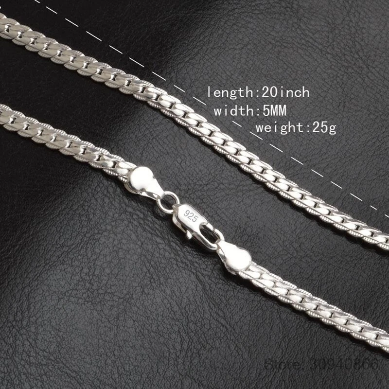 ORSA JEWELS серебряное ожерелье из натуральной 925 пробы, цепочка на цепочке с застежкой "Лобстер" для женщин и мужчин, ожерелье на цепочке, ювелирное изделие,, подарок OSC07