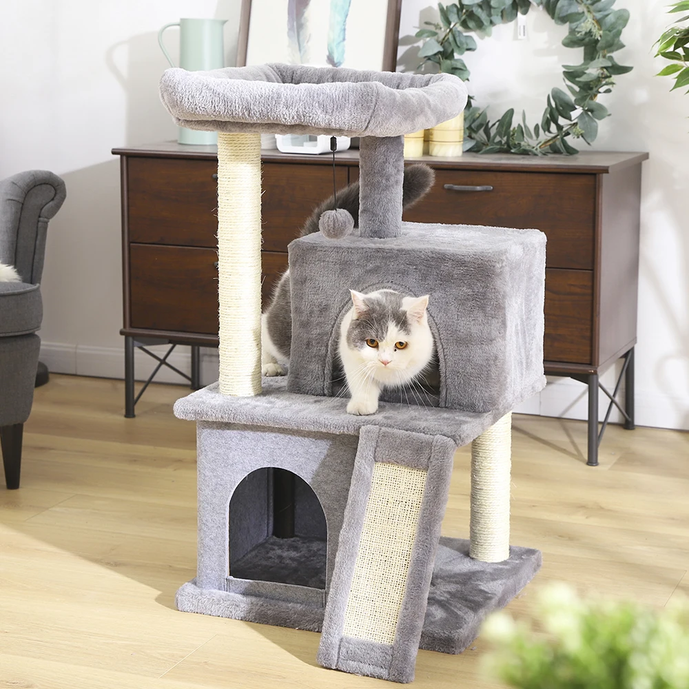 Внутренняя поставка кошачье дерево игровое котенок мебель столб сизаль рамка