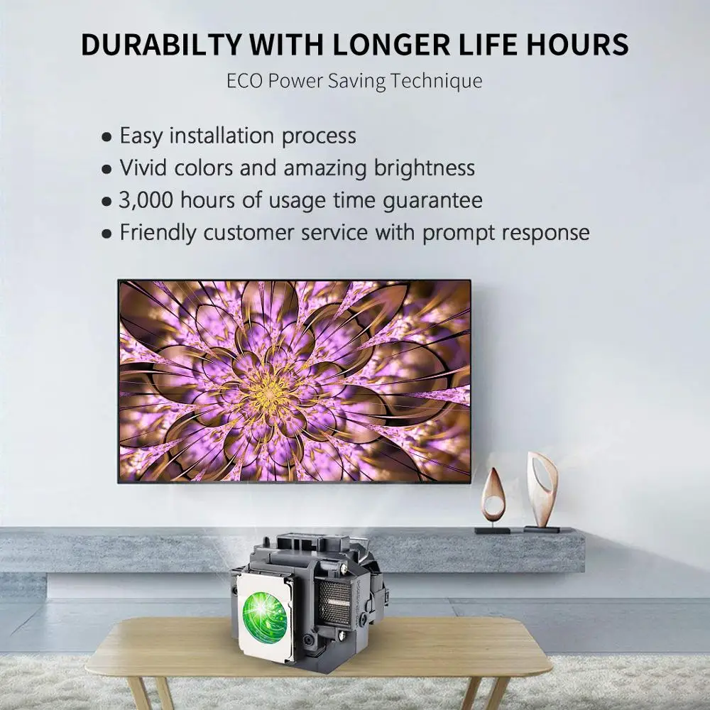 Projector Lamp ELPLP54 for EPSON EX31 EX71 EX51 EB-S72 EB-X72 S7 X7 W7 S82 S8 X8 W8 X8e EH-TW450 PowerLite HC 705HD 79 S7 S8+ W7