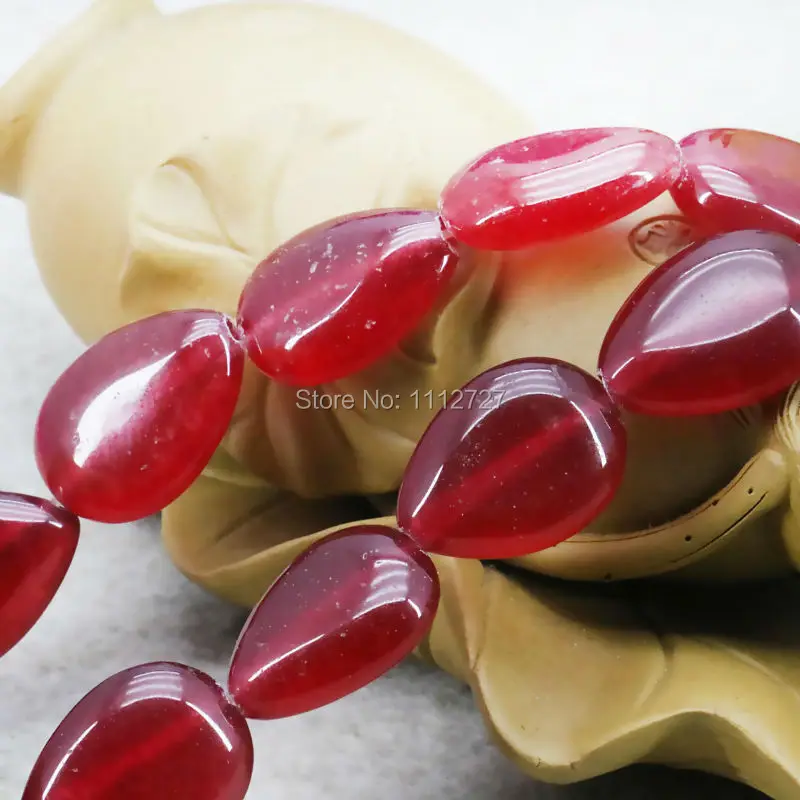 Аксессуары для рукоделия красный халцедон слезы капля свободные DIY бусины