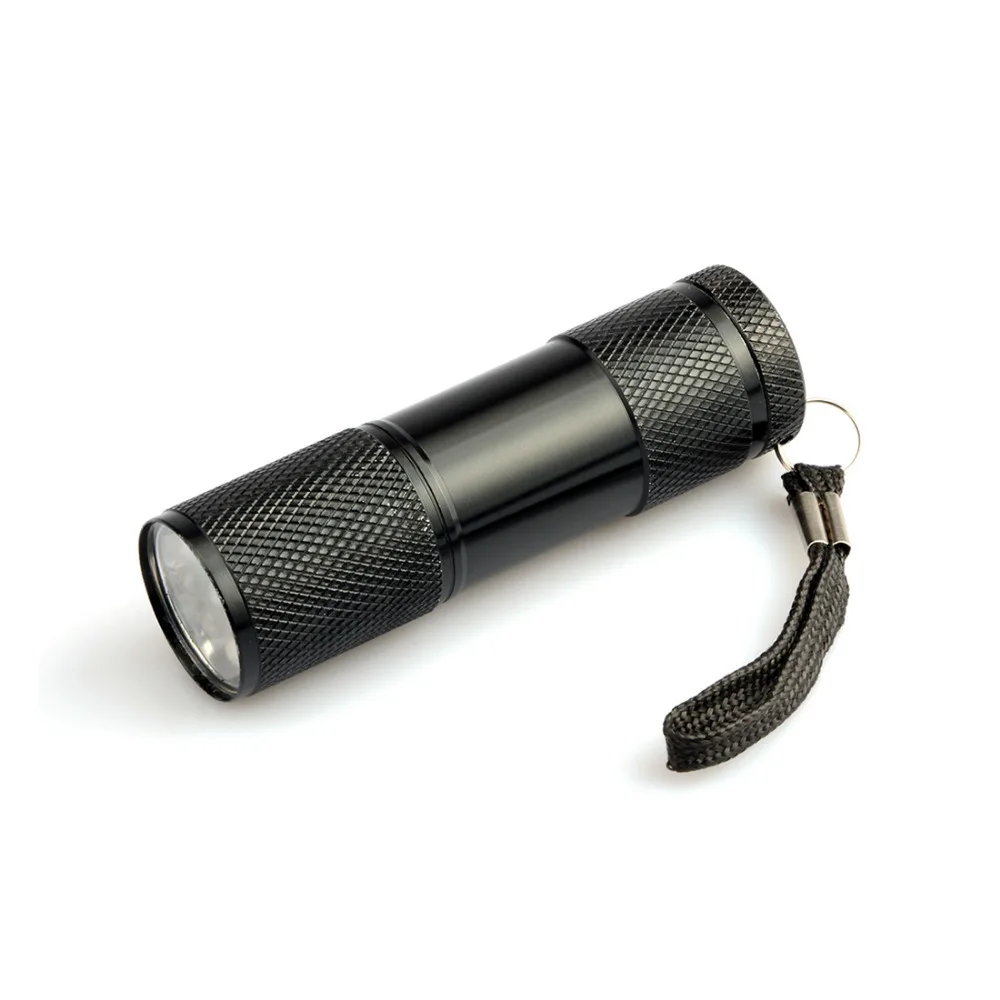 1 шт. Портативный Алюминий 9Led фонарик УФ-фиолетовый свет фонарей Torch Light лампа тактический фонарь ультрафиолетовые лампы