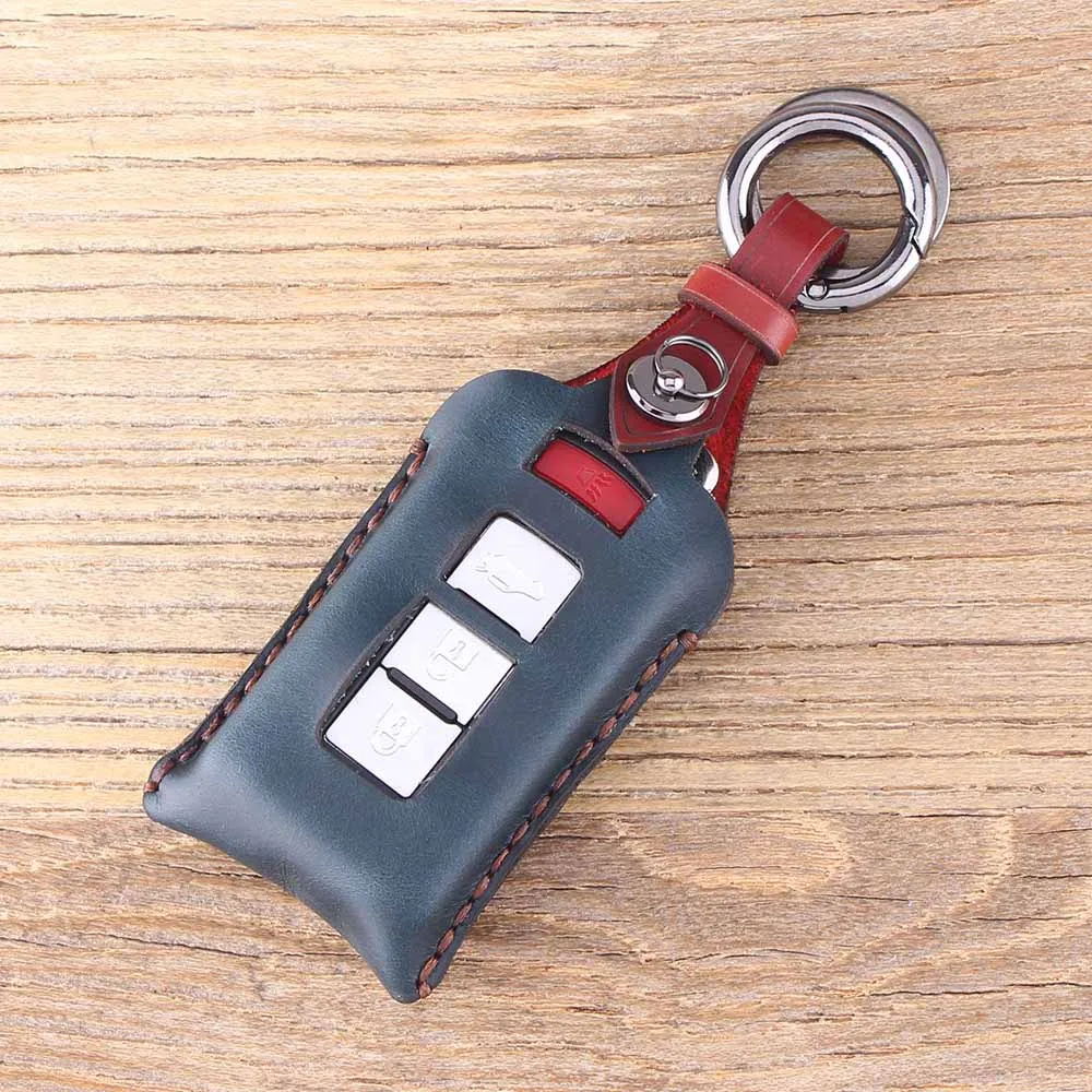Кожаный чехол для ключей KEYYOU 3 + 1 4 кнопки с дистанционным управлением брелок
