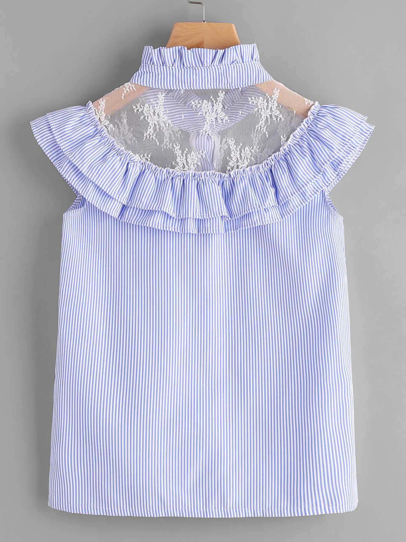 2019 новые женские модные рубашки прозрачный кружевной воротник стойка с оборками