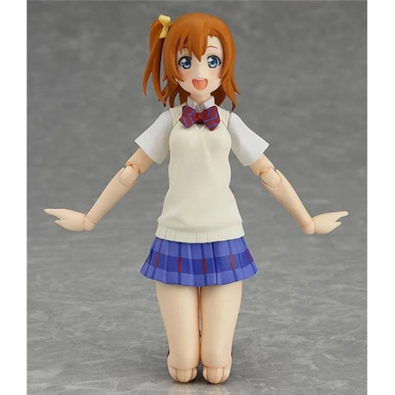Японское аниме Love Live M FIGMA 253 Honoka Kousaka школьная одежда Фигурки игрушки фигурка ПВХ