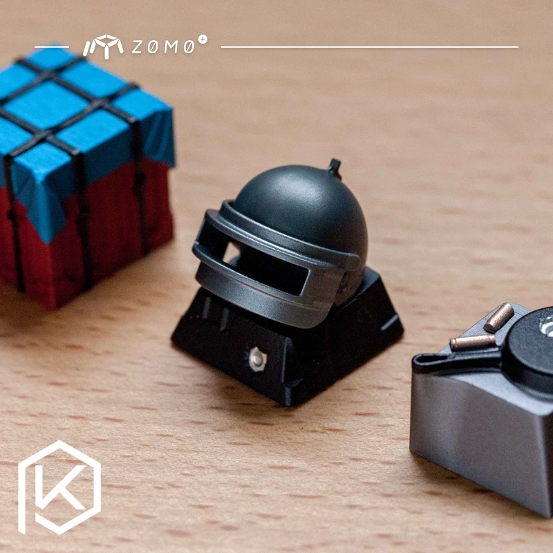 3 уровня шлем zomo pubg BATTLEGROUNDS pan airdrop bomb Artisan Keycap CNC анодированный алюминий