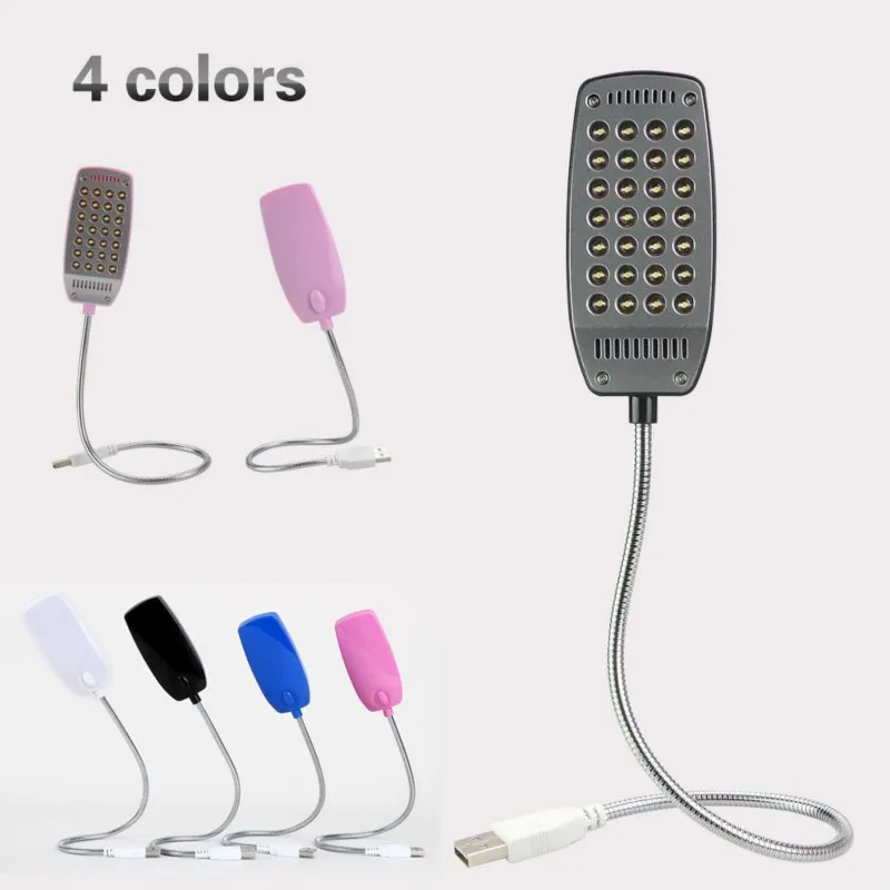 USB светильник Mini 28 светодиодный светильник компьютерная лампа Гибкая яркая лампа для ноутбука Настольный компьютер ноутбук лампа для чтения USB светильник