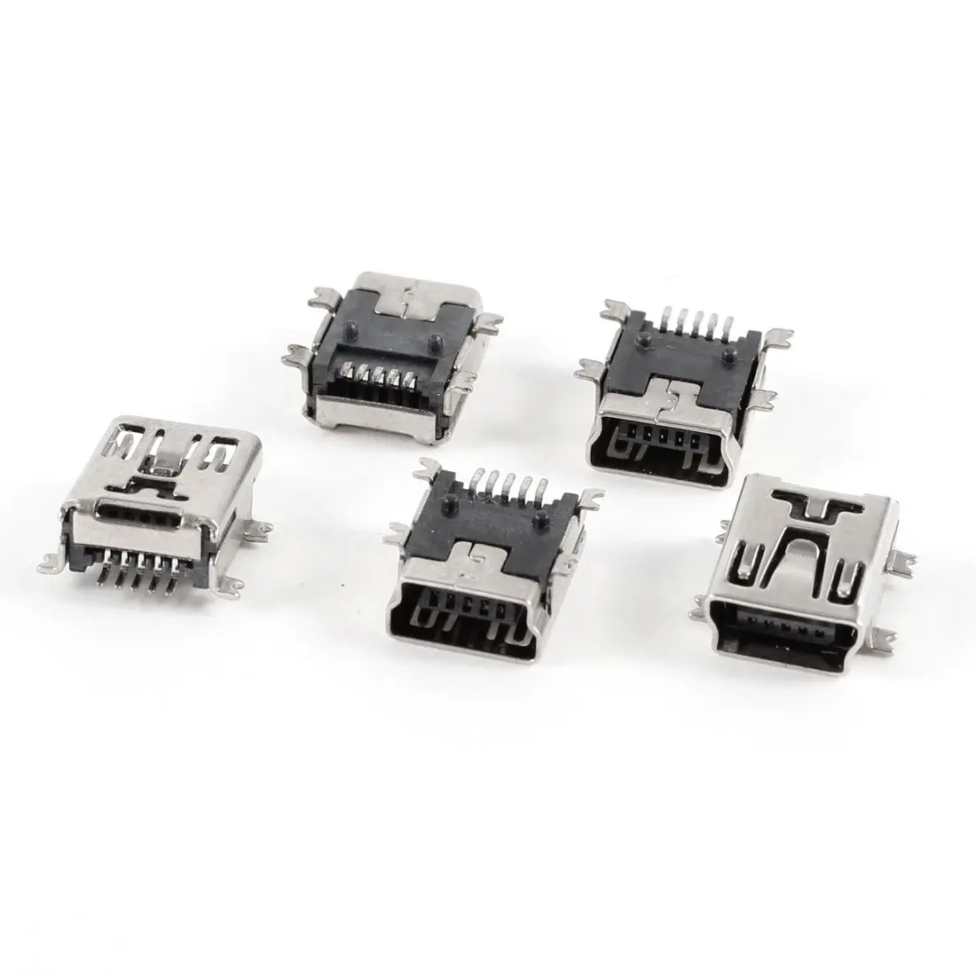5 шт. мини USB Тип B гнездовой порт 5-контактный 180 градусов SMD SMT PCB Jack | Обустройство