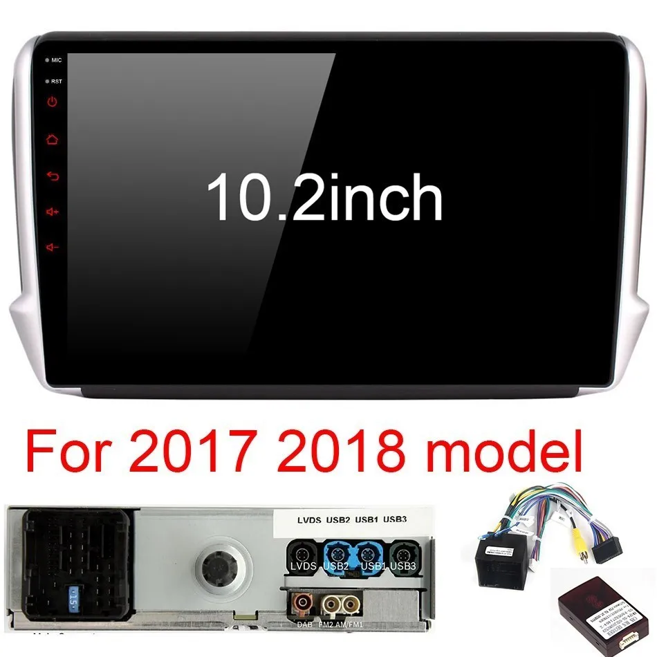 Fongent 10 2 &quotAndroid 8 0 автомобиля GPS плеер для Peugeot 208 2008 2012 2013 2014 2015 2016 2017 Авто радио