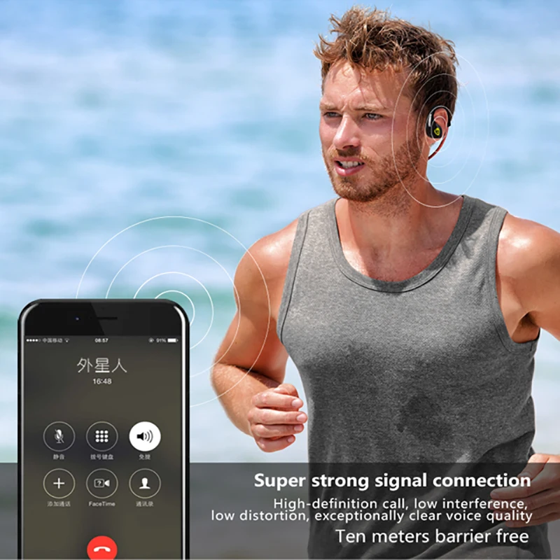 OVLENG S12 Bluetooth звук наушники вкладыши спортивные с микрофоном для huawei iPhone samsung