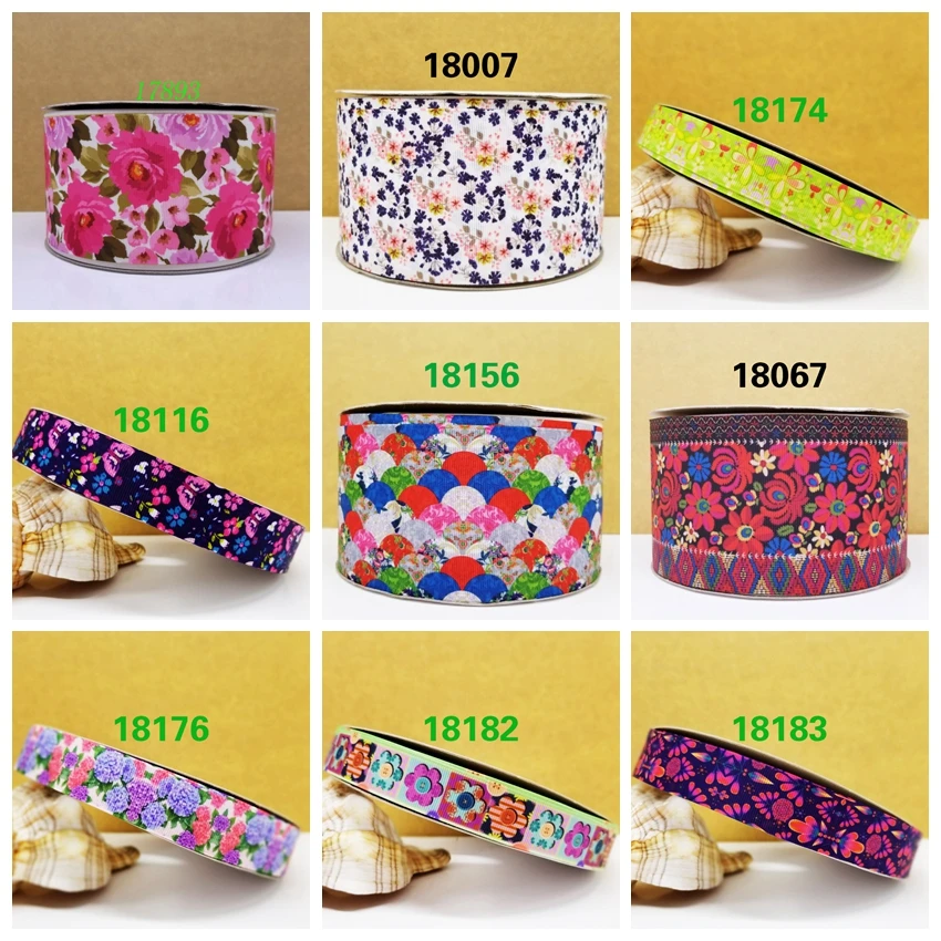 

Бесплатная доставка 50 ярдов мультяшная печатная корсажная лента 18183