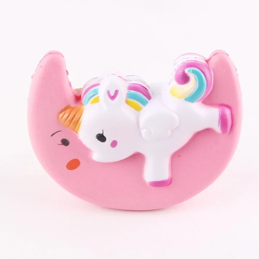 Kawaii антистрессовый милый мягкий медленно поднимающийся Единорог панда персик ПУ Мягкий какашка зуб торт крем игрушки Squeeze fun Squishes игрушка