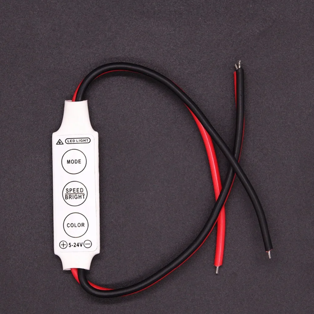 Диммер Одноцветный DC 12V LED контроллер мини 3Key пульт дистанционного управления для