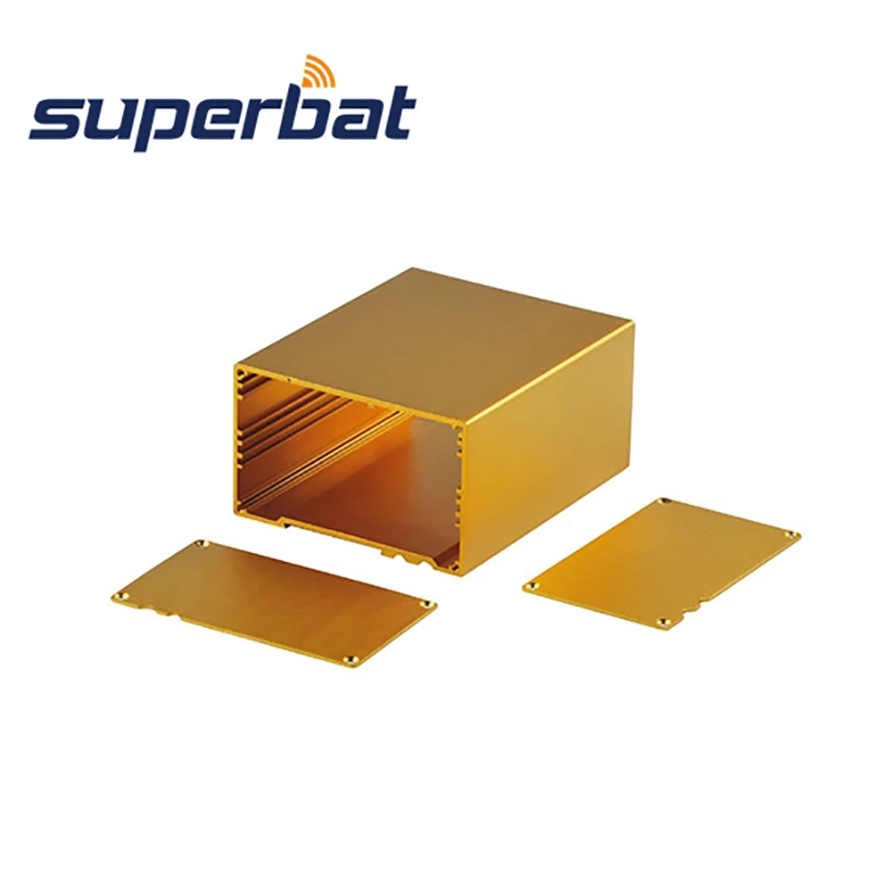 

Superbat 3.94"*3.27"*1.99" Golden Extruded Aluminum Electronic Project Power Unit Enclosure PCB Instrument Box DIY 100x83x50.5M