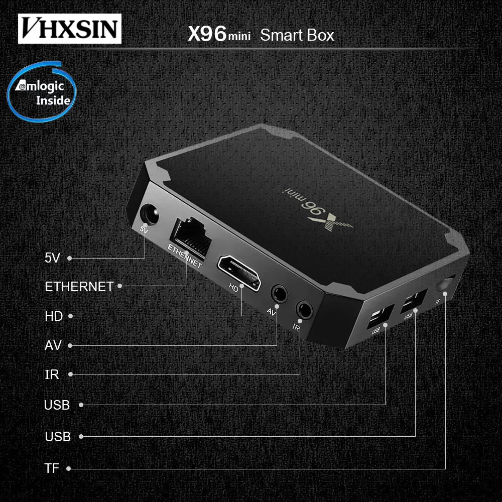 VHXSIN X96 MINI 50 шт./лот Android 7 1 TV Box Amlogic S905W ИК кабель пульт дистанционного управления 2 4