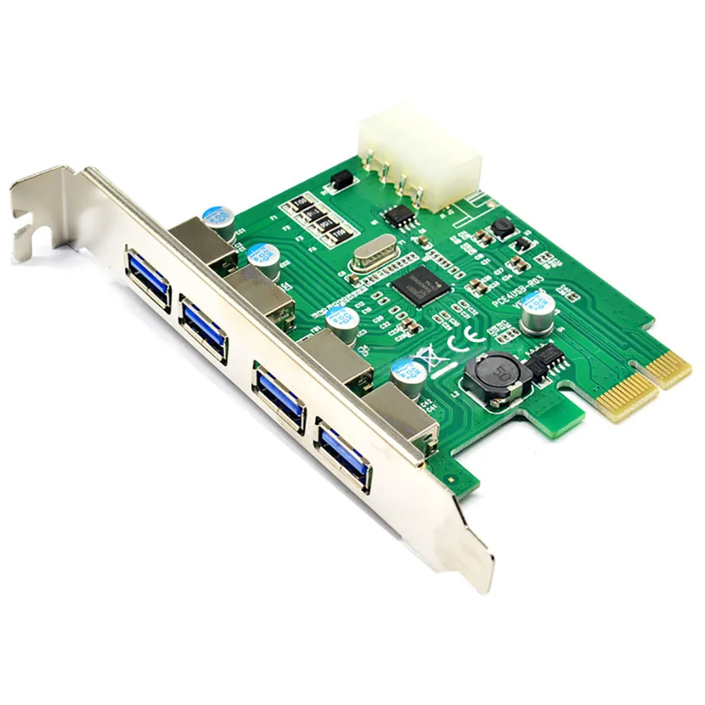 Расширительная карта AEROFARA PCI E на концентратор USB 3 0 большой 4 контактный адаптер