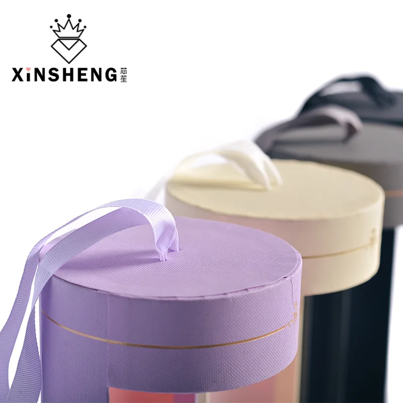 Цветочная упаковка 11х35 см цветочный букет подарочная цилиндрическая Подарочная