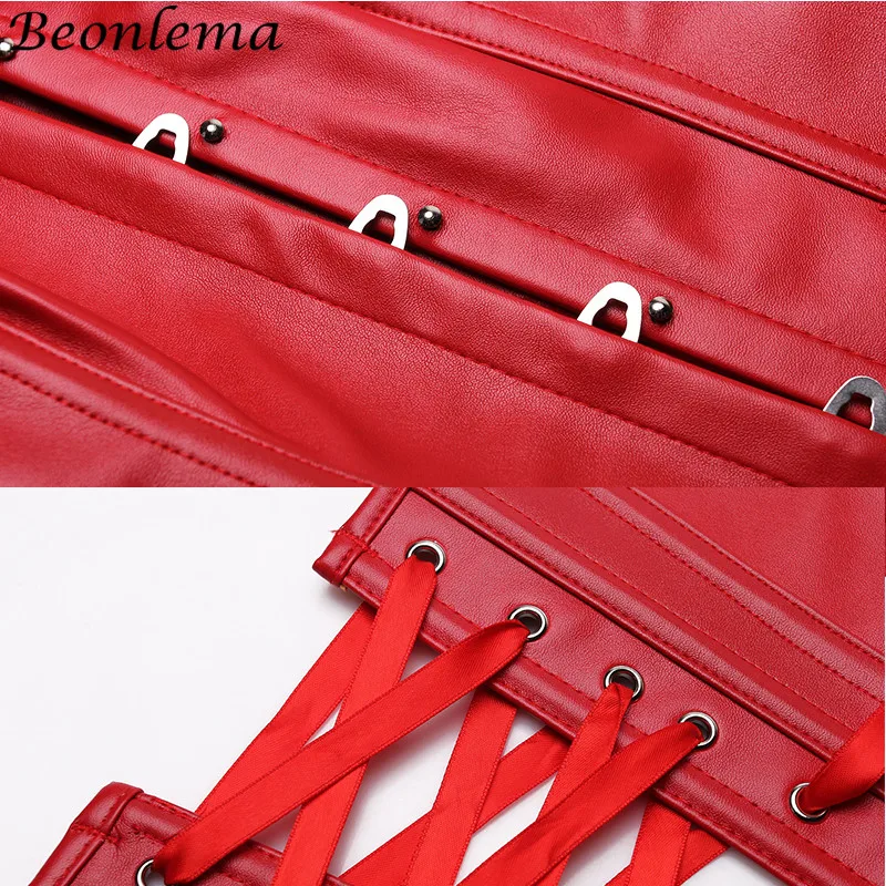 Beonlema корсет из искусственной кожи Корсет плюс размер корсеты сексуальный с