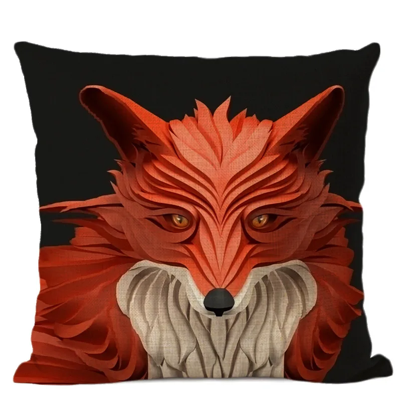 3D чехол для подушки с изображением животных Слои чувство полоса печать подушка