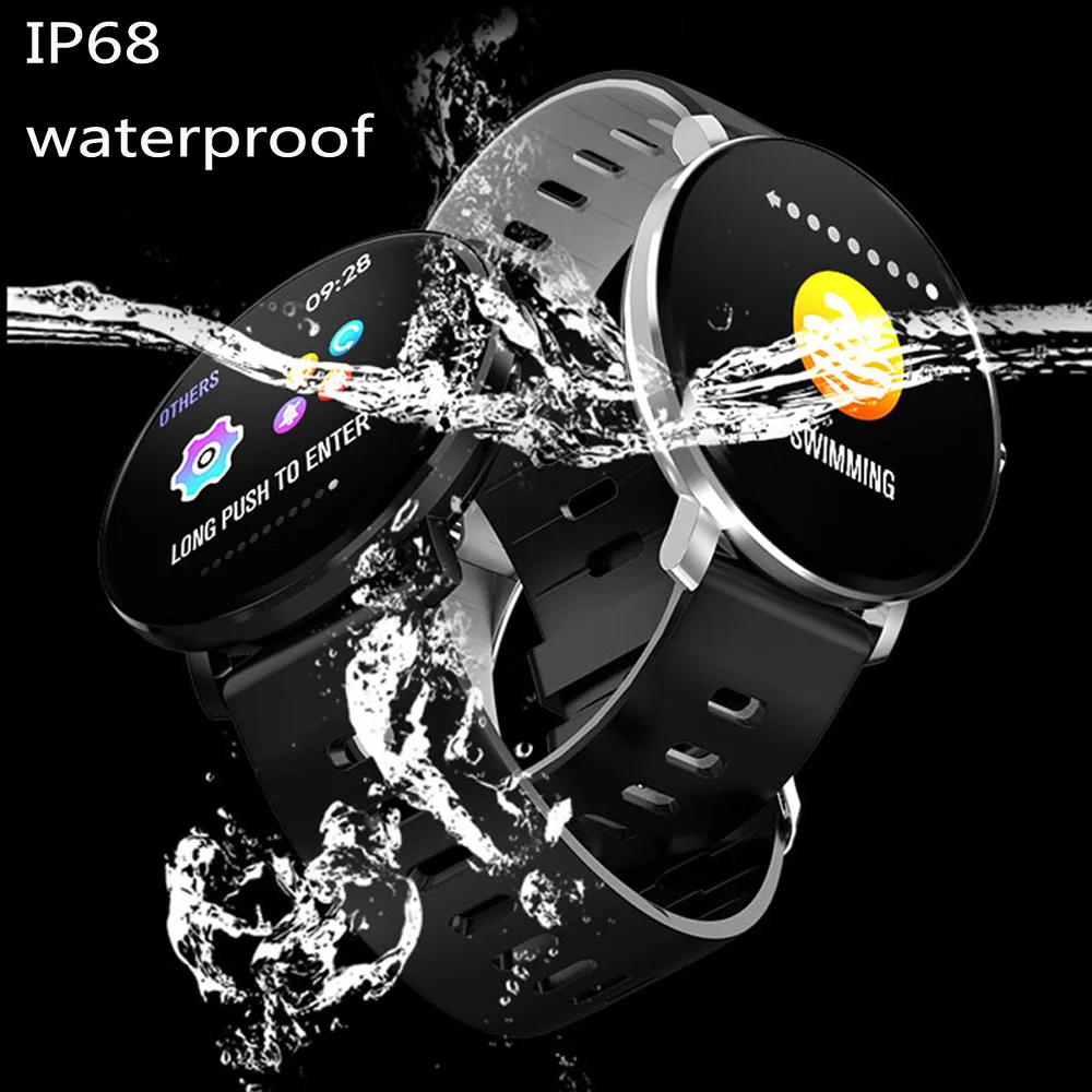 SENBONO Смарт часы IP68 Водонепроницаемые IPS цветной экран монитор сердечного ритма