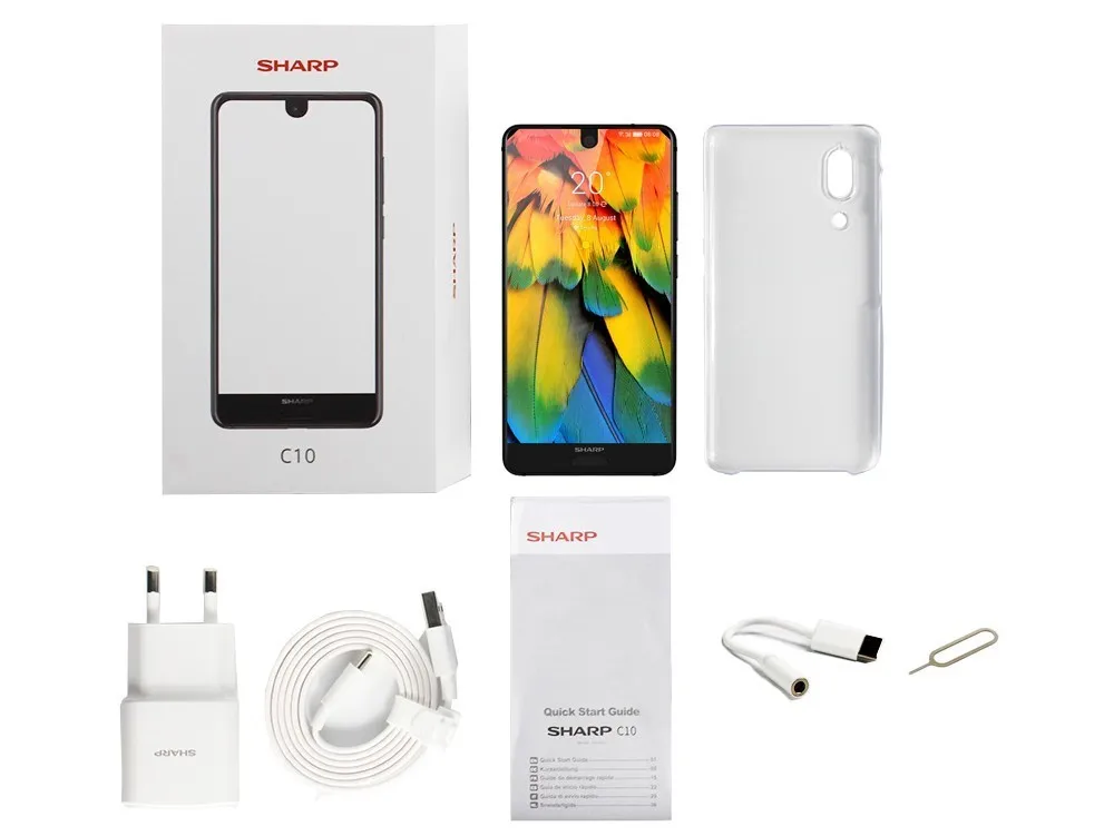 SHARP AQUOS S2 C10 мобильный телефон Android 8,0 4G смартфон 5,5 дюймов FHD+ Snapdragon 630 Восьмиядерный телефон 4 Гб+ 64 ГБ NFC мобильный телефон