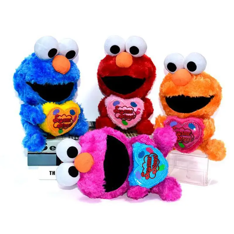 OCHGEP 4 шт./компл. Улица Сезам Элмо/Большая Птица/cookie Monster/Моппи Мягкие плюшевые