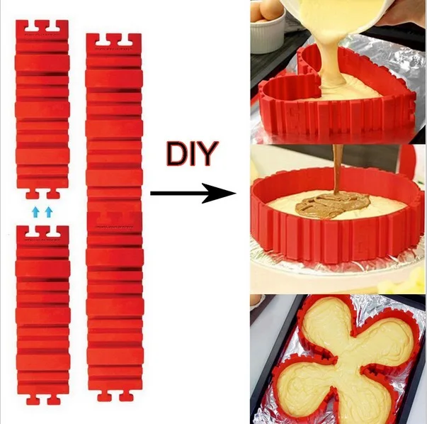 Силиконовая форма для торта змея DIY выпечки квадратной прямоугольной формы