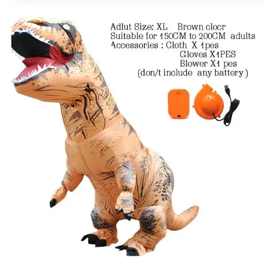 Adult Size8 Надувной костюм динозавра для взрослых и детей на Хэллоуин, маскарадный костюм, вечерние платья для игр, реклама, новинка - Цвет: Adult Size8