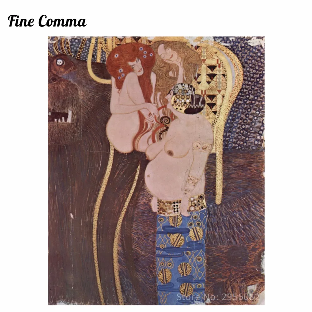 

Beethoven Frieze 1901 от Gustav Klimt холст живопись настенные художественные картины ручная роспись Масляные картины размножение для гостиной