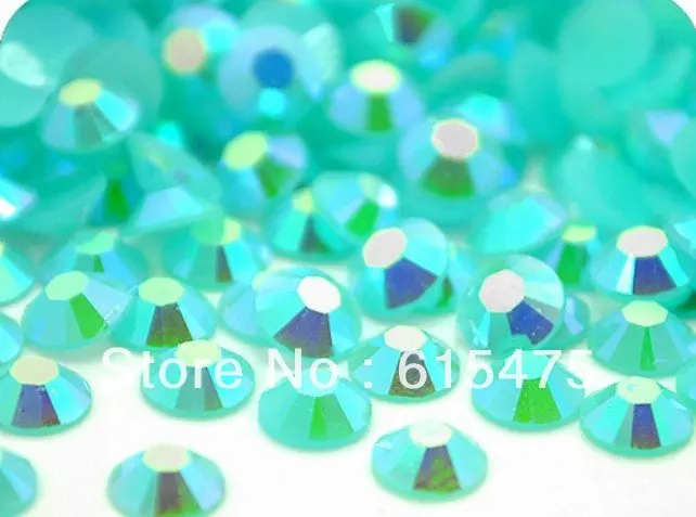

2mm Jelly AQUAMARINE AB Color SS6 crystal Resin rhinestones flatback,Free Shipping 100,000pcs/bag