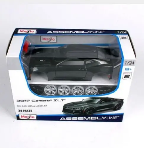 Maisto 1:24 Chevrolet Camaro ZL1 сборка DIY гоночный автомобиль литья под давлением Модель наборы в коробке