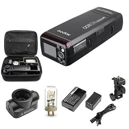 Набор Godox AD200 200Ws 2,4G 1/8000 HSS ttl стробоскоп беспроводной монолайт с аккумулятором 2900mAh и бескорпусной вспышкой