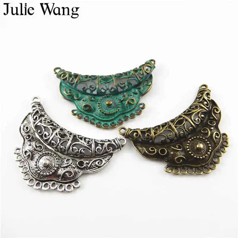 Julie Wang 3 шт. Смешанные антикварных цвета винтажный платок в форме короны Шарм