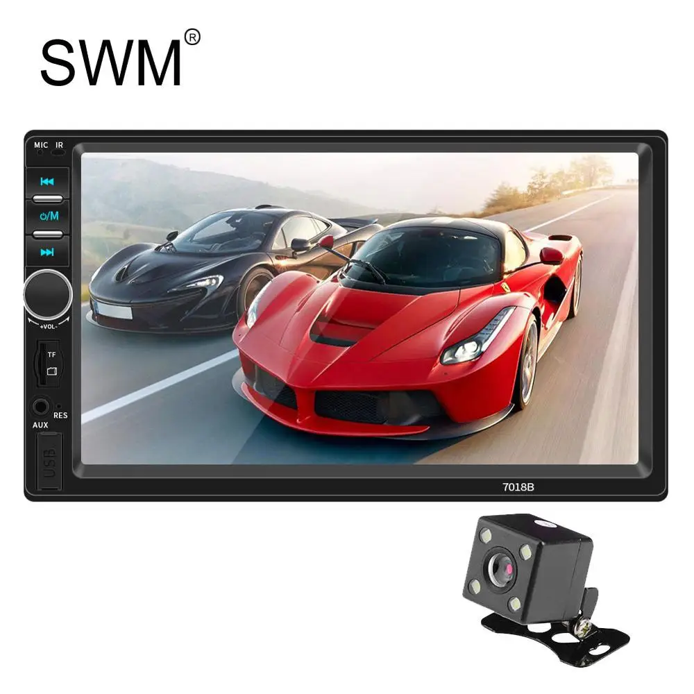 7018B Autoestereo кассетный плеер 12V мультимедийный 7 &quot 2din автомобильный радиоприемник