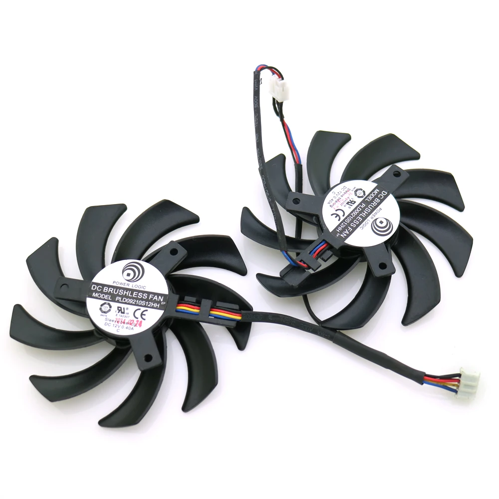 2 шт./лот PLD09210S12HH DC12V 0.40A 86 мм 40*40*40 4Pin для XFX R9 280X 270X 290X Вентилятор охлаждения