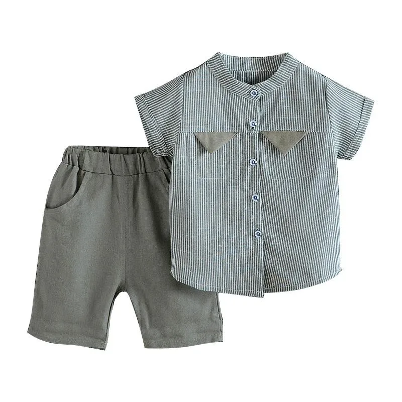 Bear Leader Baby Boy Clothes Set 2019 Summer Striped T-Shirts+Pants Toddler Kids Clothing Sets Suit for 1-5T | Детская одежда и