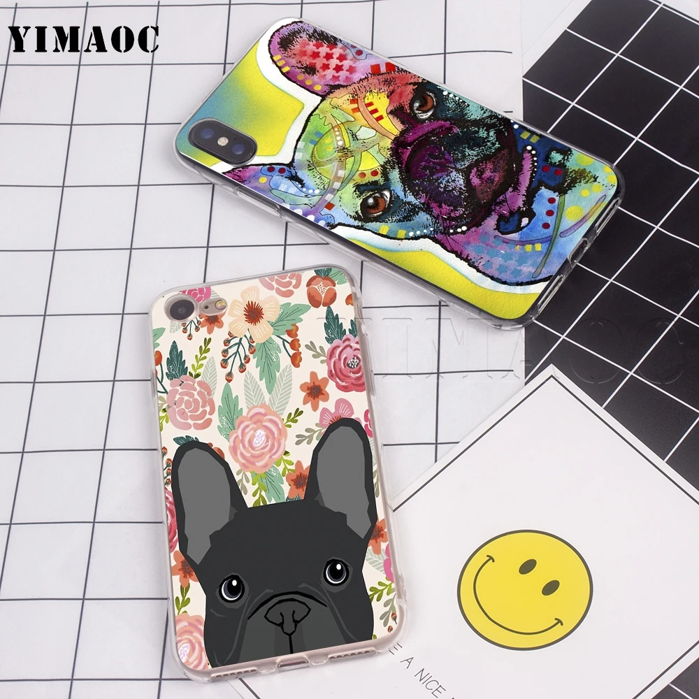 Силиконовый чехол YIMAOC с французским бульдогом для Xiaomi Redmi Note 8 8A S2 4 4x 4a 5 5a 6 7 Go Pro Plus |