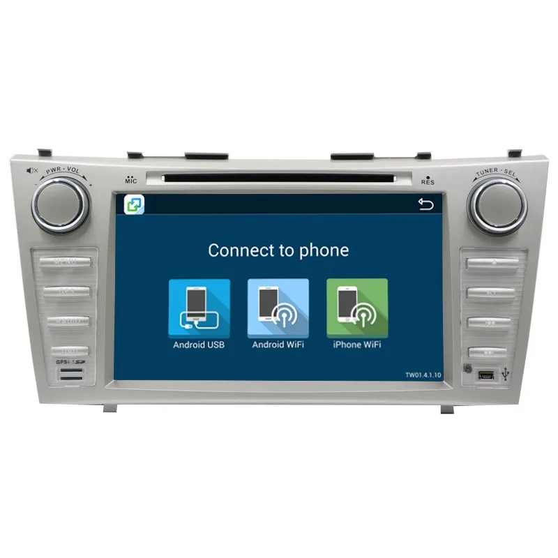 1024*600 2 Din четырехъядерный 8 &quotAndroid 1 автомобильный DVD GPS навигация для Toyota Camry 2007 2008