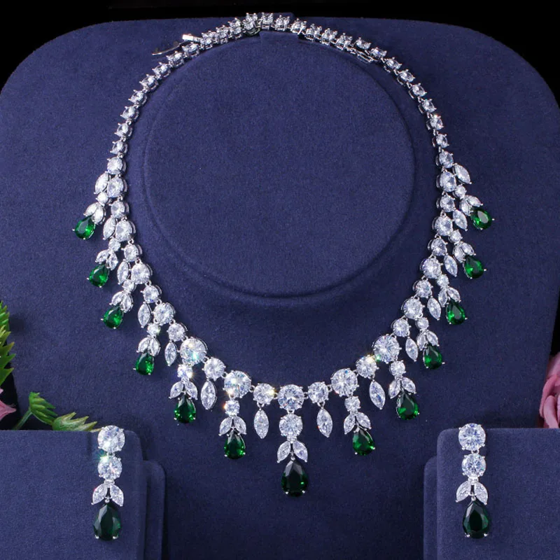 BeaQueen Luxurious African Cubic Zirconia Beads Jewelry Set Nigerian Wedding Yellow Bridal Jewellery Sets For Women JS091 | Украшения и