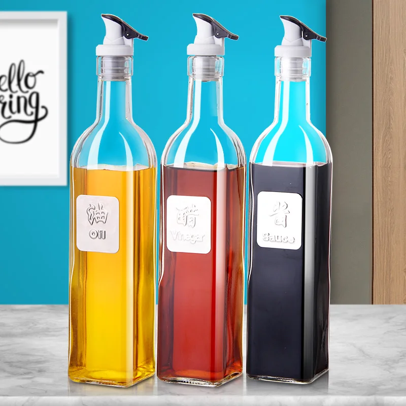 Большой бытовой стекло капающие масло доказательство бутылки бутылка для