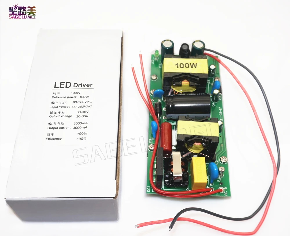 Бесплатная доставка телефон 100 Вт Светодиодный драйвер источник питания для мА