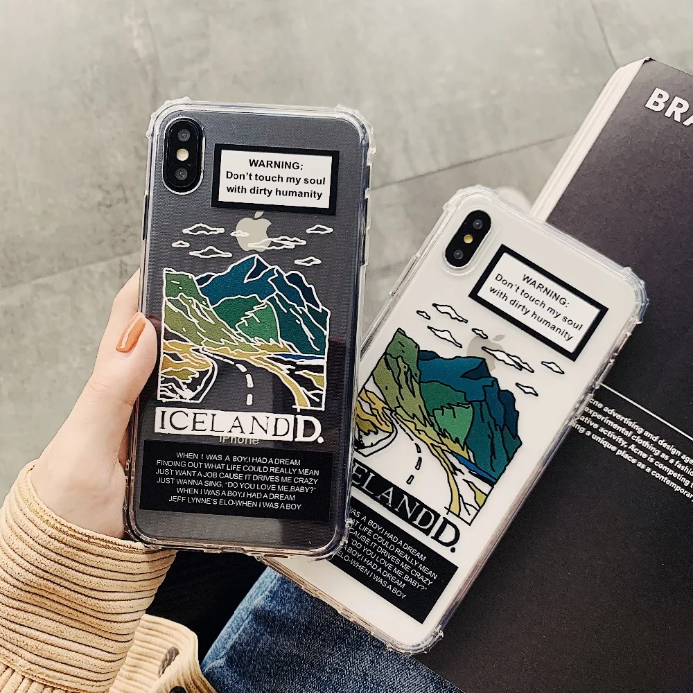 ORYKSZ силиконовый чехол для телефона с милыми пейзажами для iPhone 11 Pro Max XS Max, чехол для iphone XR X XS 6S 6 7 8 Plus, Ультратонкий Мягкий чехол из ТПУ