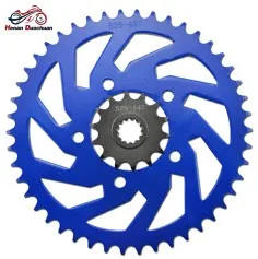 Sprocket Kit Blue 525 525-14T 525-46T цепь трансмиссии мотоцикла и цветные Передние Задние звездочки комплект для Бенелли 600 BN600 BJ600 BN BJ 600 - Цвет: Sprocket Kit Blue