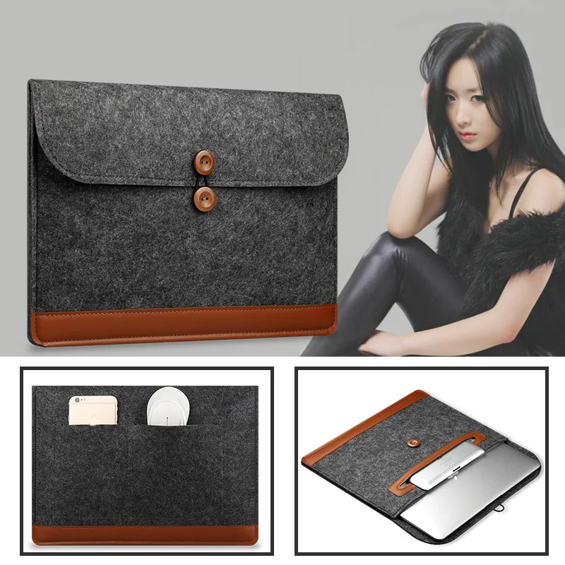 Binful Woolfelt чехол 11 12 13 15 дюймов Защитная сумка для ноутбука/рукав для Macbook Air Pro retina чехол для ноутбука Xiaomi
